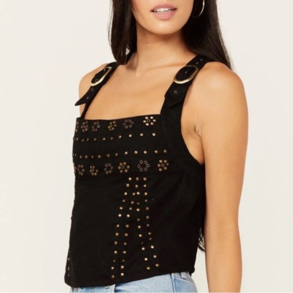FREE PEOPLE➕Rikki Studded Top